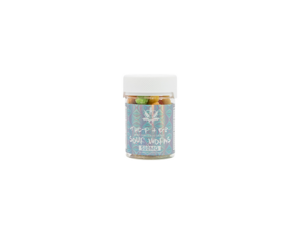 "Hempwellness 500mg THCP/Delta 8 Infused Gummies - Sour Worms"